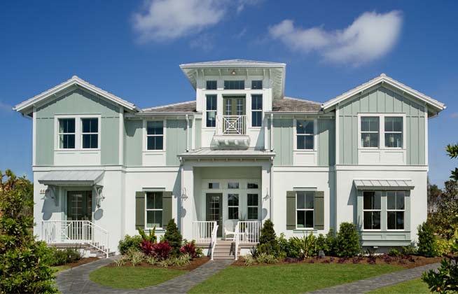 luxury homes front view